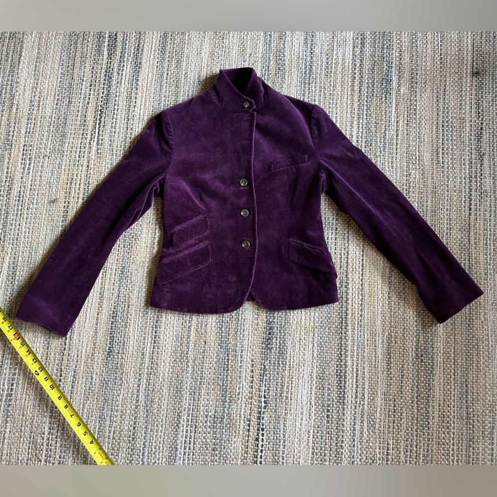 Ralph Lauren Deep Purple Corduroy Blazer - Picture 2 of 9